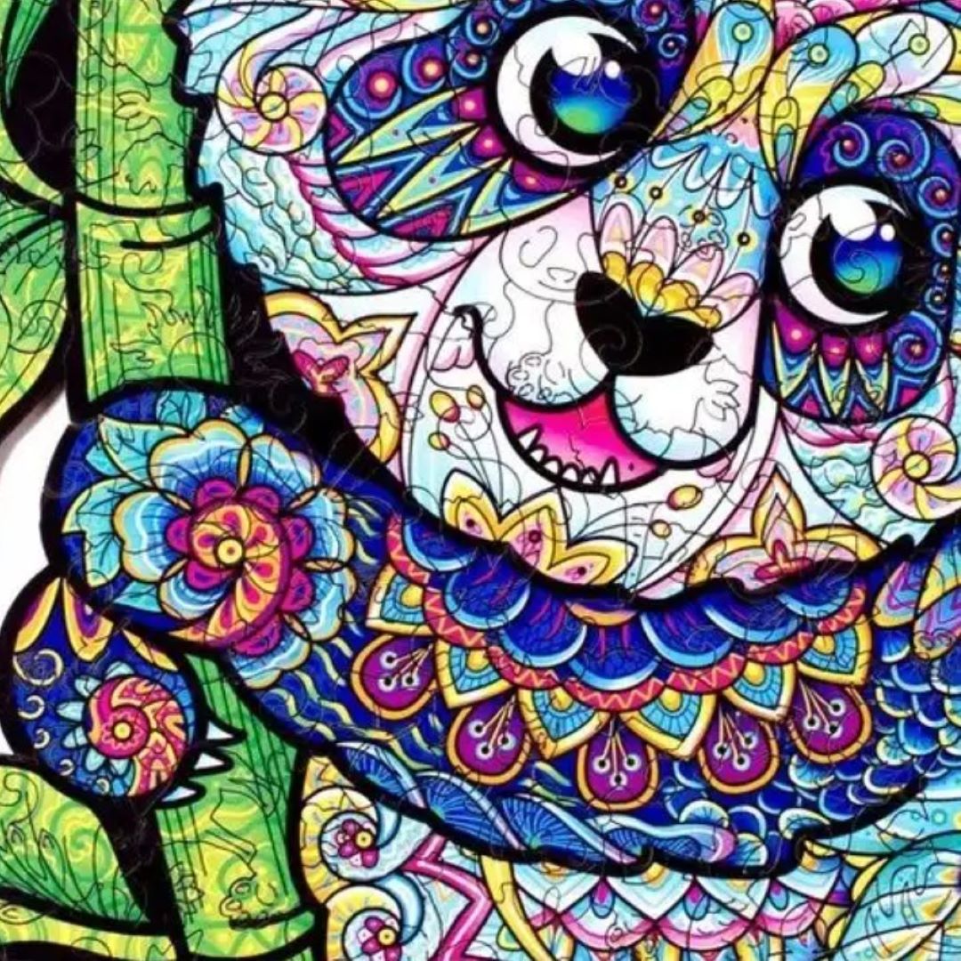 Panda – čudovita lesena sestavljanka z živalskimi motivi